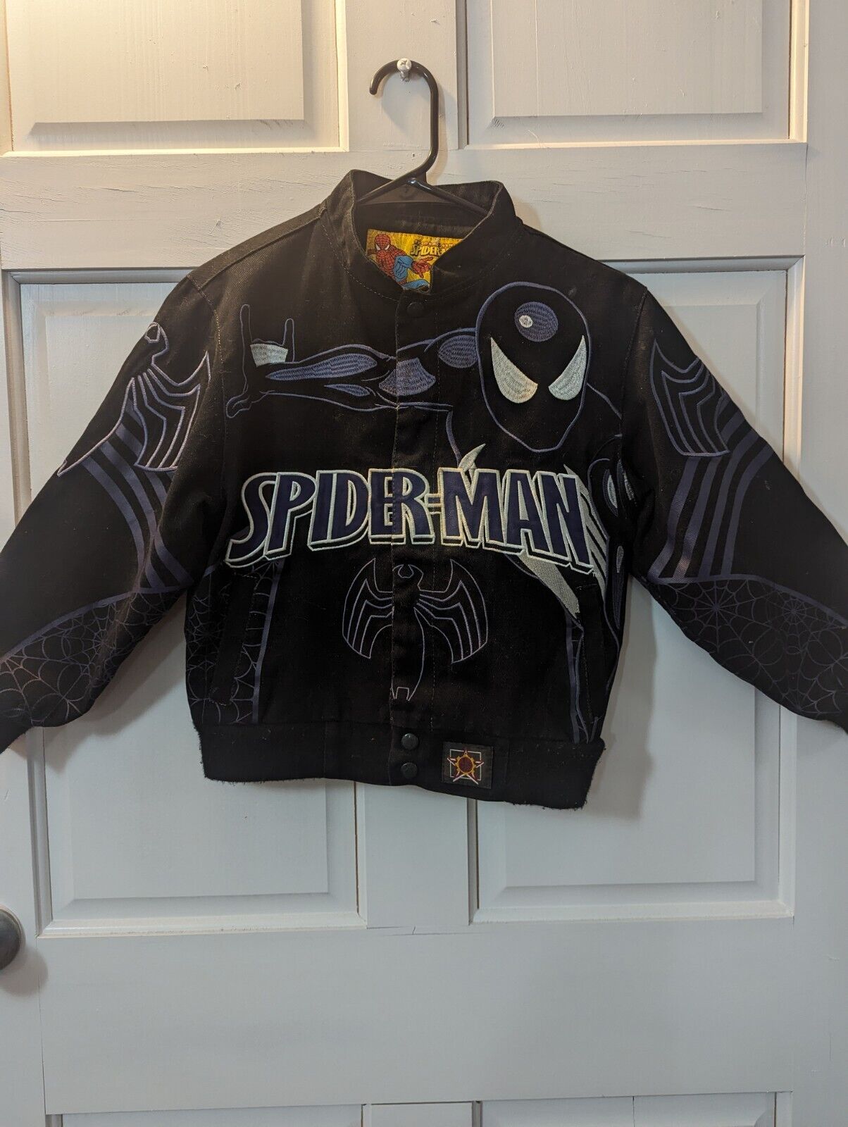 Vintage RARE Marvel Spiderman Jacket JH Design Youth Size  Small 5-6