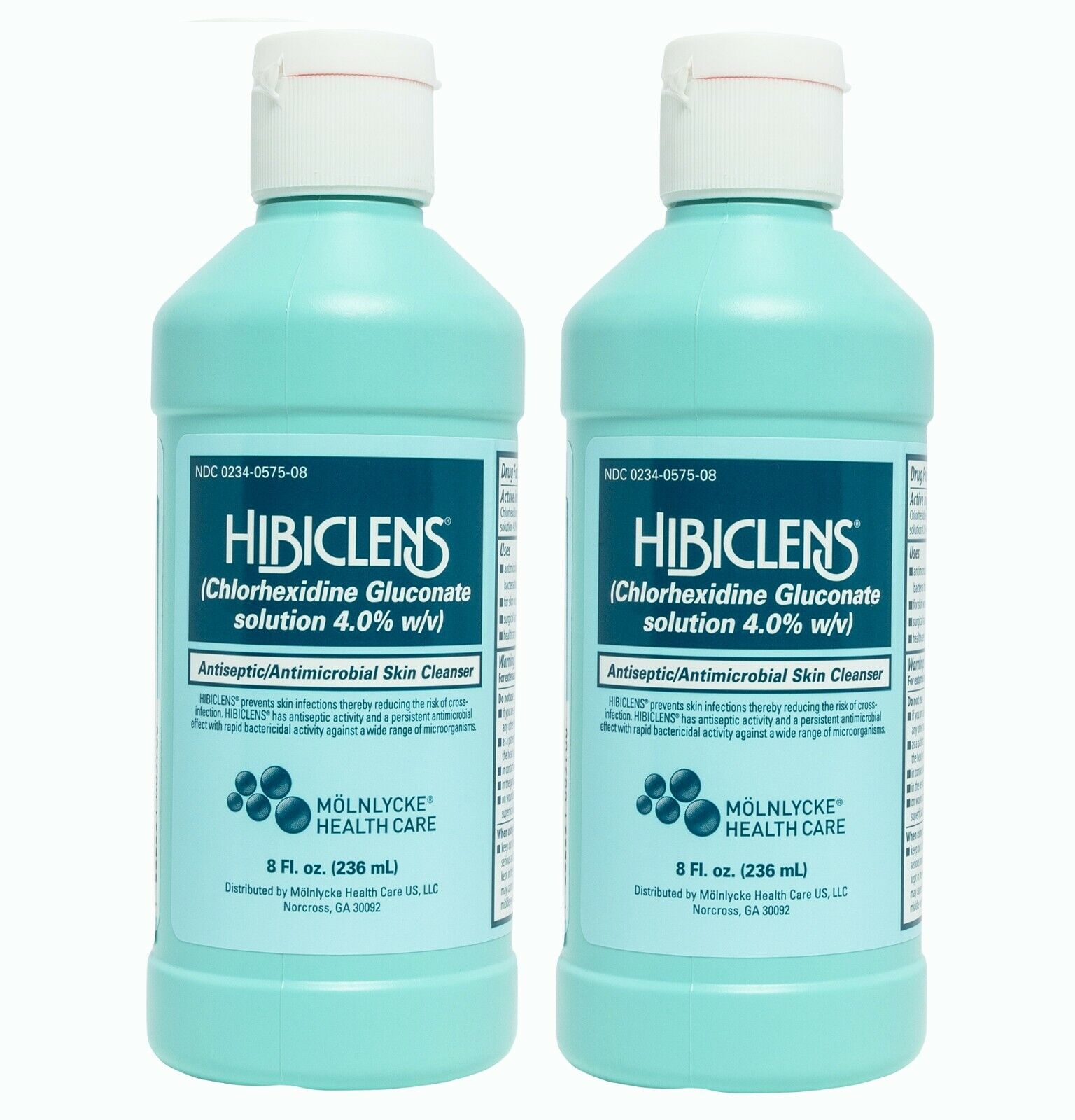 Hibiclens Antimicrobial Skin Liquid Soap 8 oz 2 PACK - 57508 - Exp 06/2024