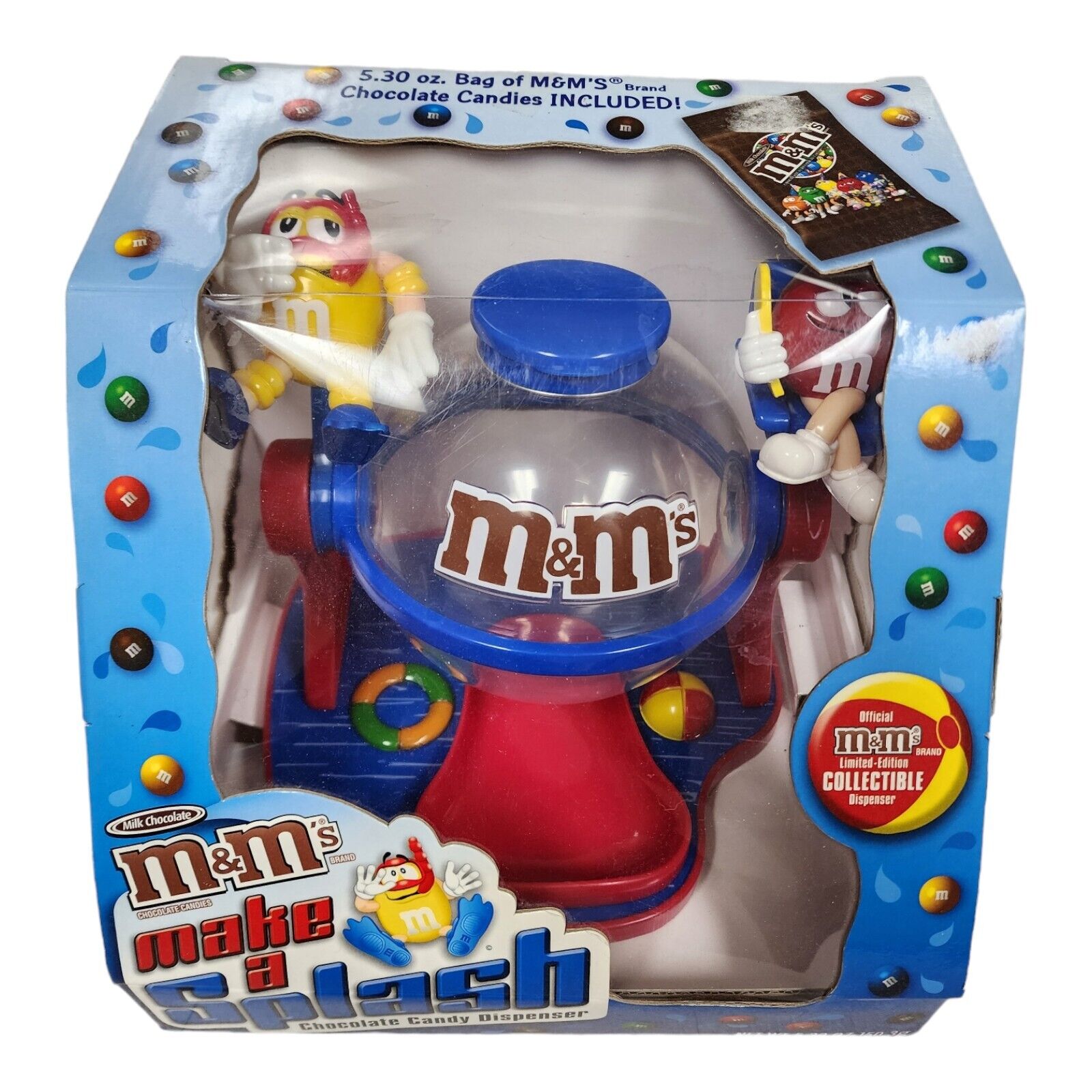 Vintage M&M\'s Candy Dispenser Make a Splash Official Limited Edition Collectible