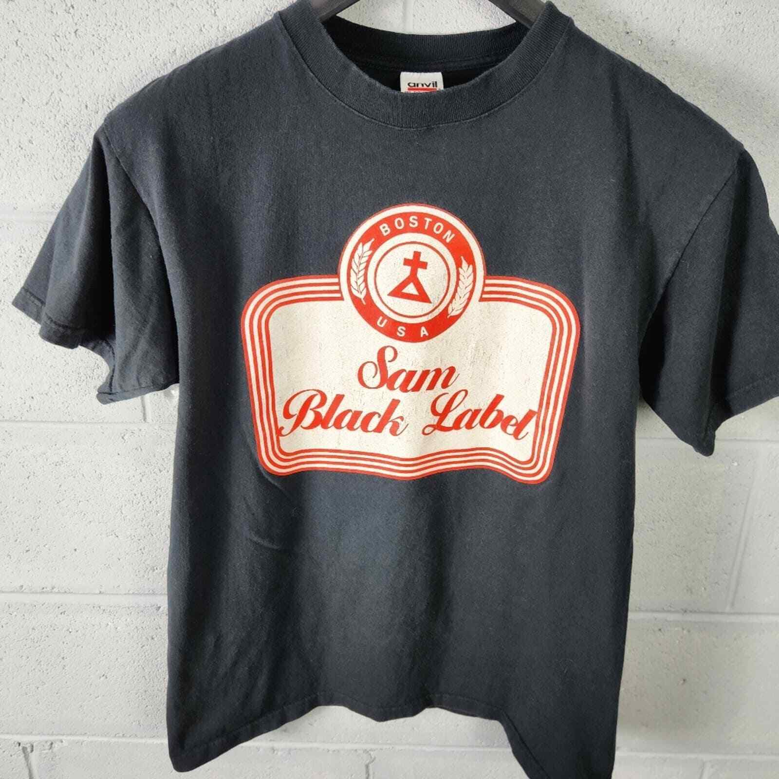 Vintage 90s Sam Black Church T-Shirt Mens Large Sam Black Label Boston USA Rock