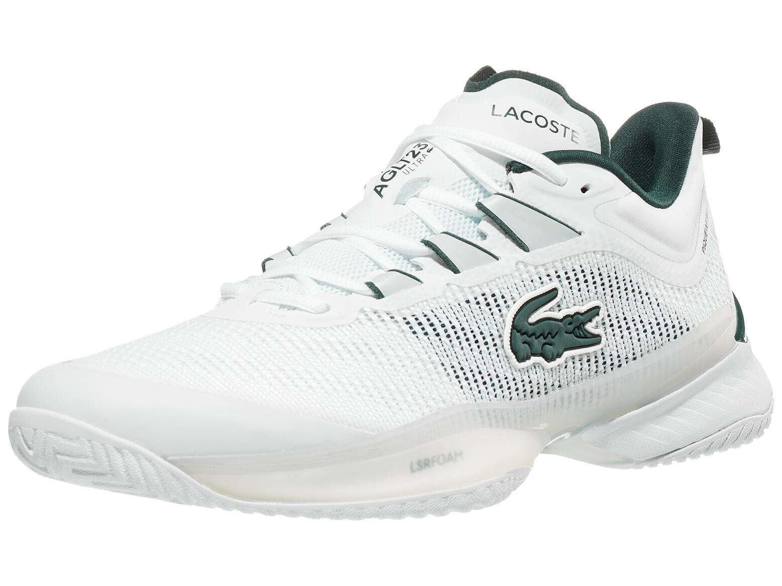 Lacoste AG-LT23 Ultra White/Dark Green Men\'s Shoes Tennis Shoes