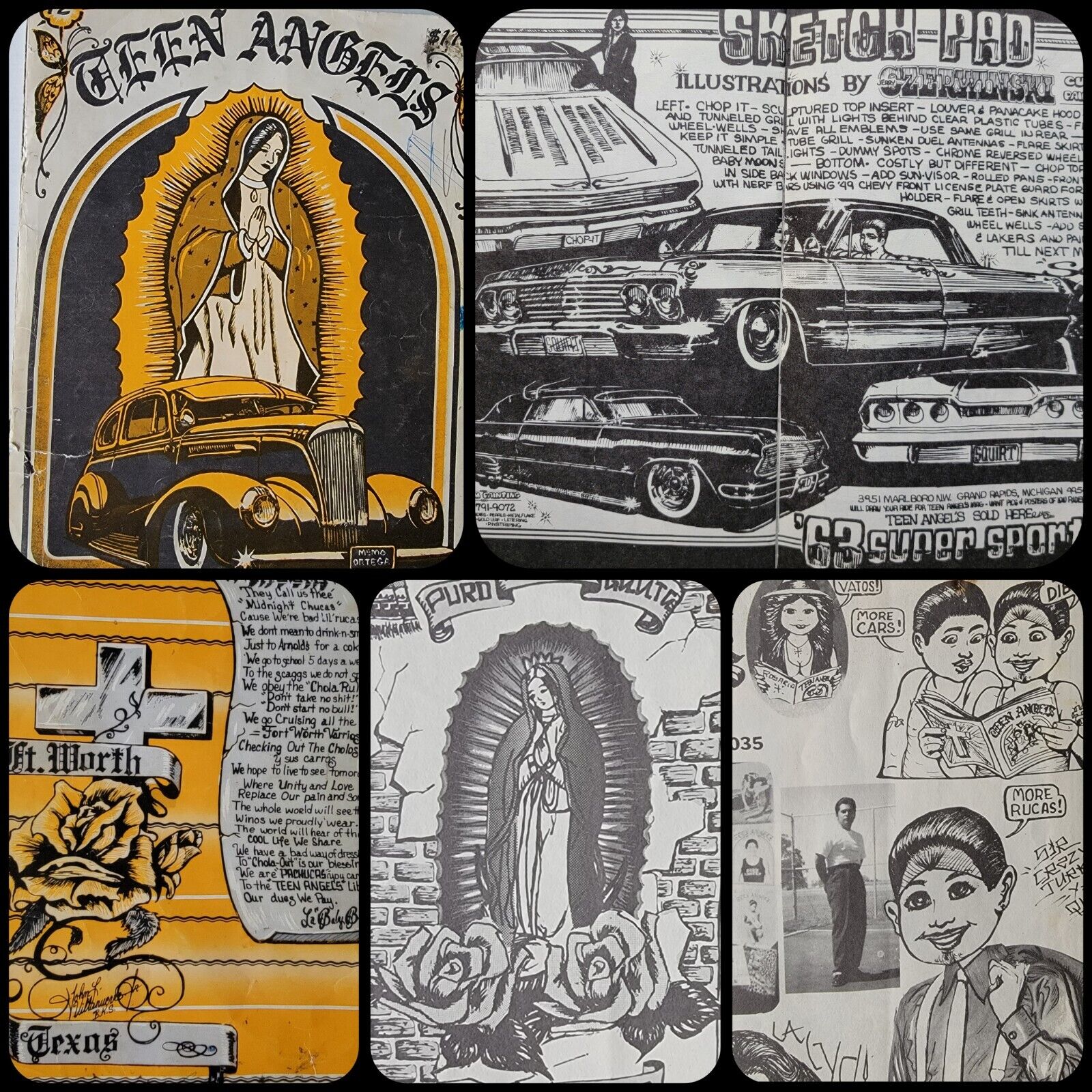 rare original vintage #12 teen angels magazine cholo lowrider chicano latino 