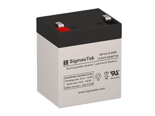 12V 5.5AH SLA Battery Replacement Compatible with GP1245-F2, UB1250-F2