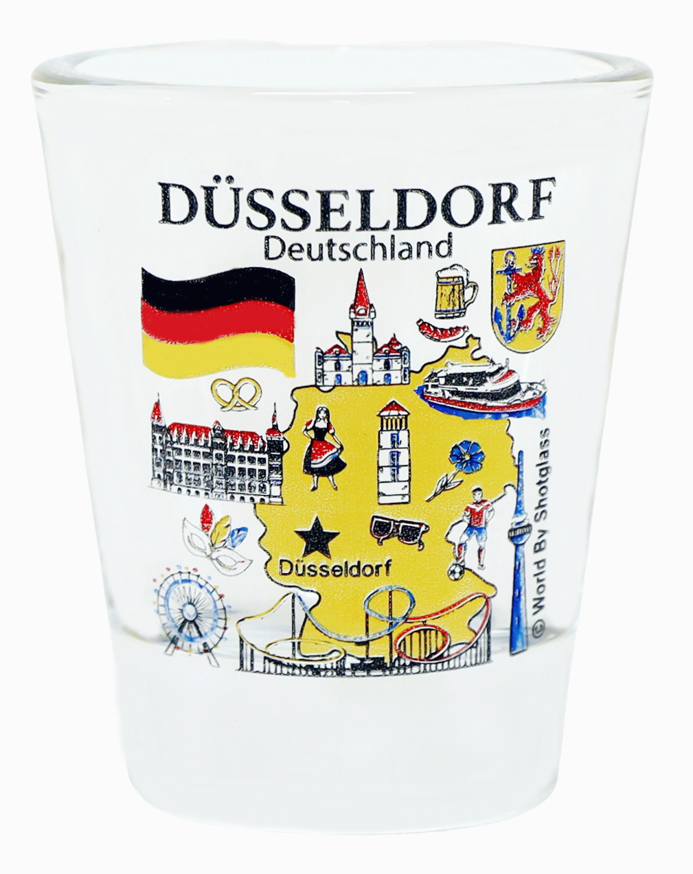 Dusseldorf Germany Great German Cities Collection Shot Glass