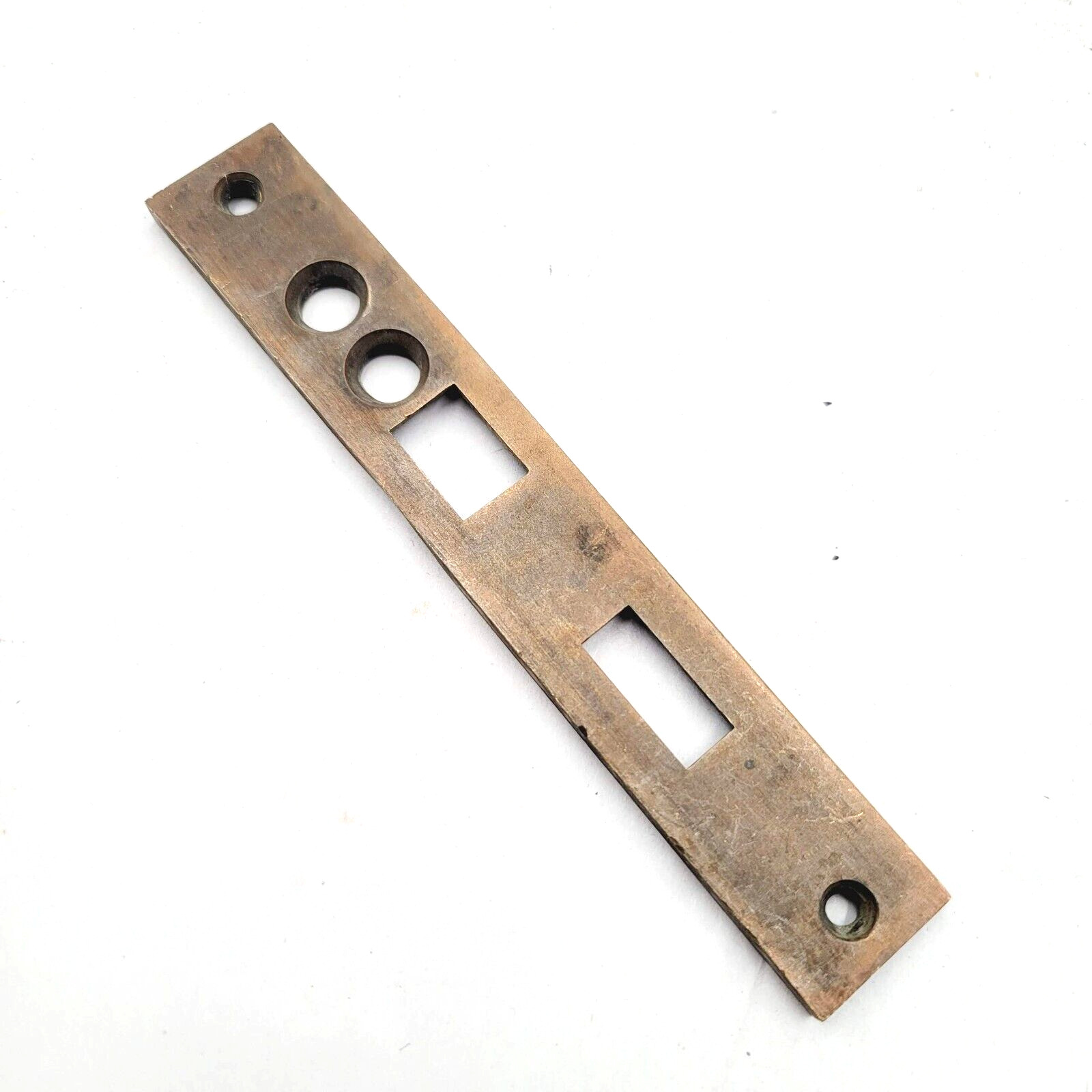 Antique Cast Iron Mortise Door Lock Repair Part Face Plate Only 6 3/4\
