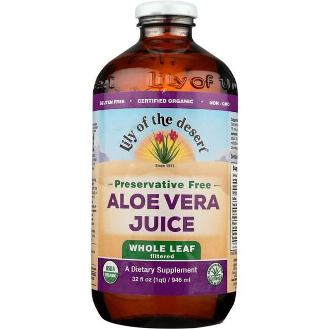 Lily of the Desert Aloe Vera Juice Whole Leaf - Preservative Free 32 fl oz Liq