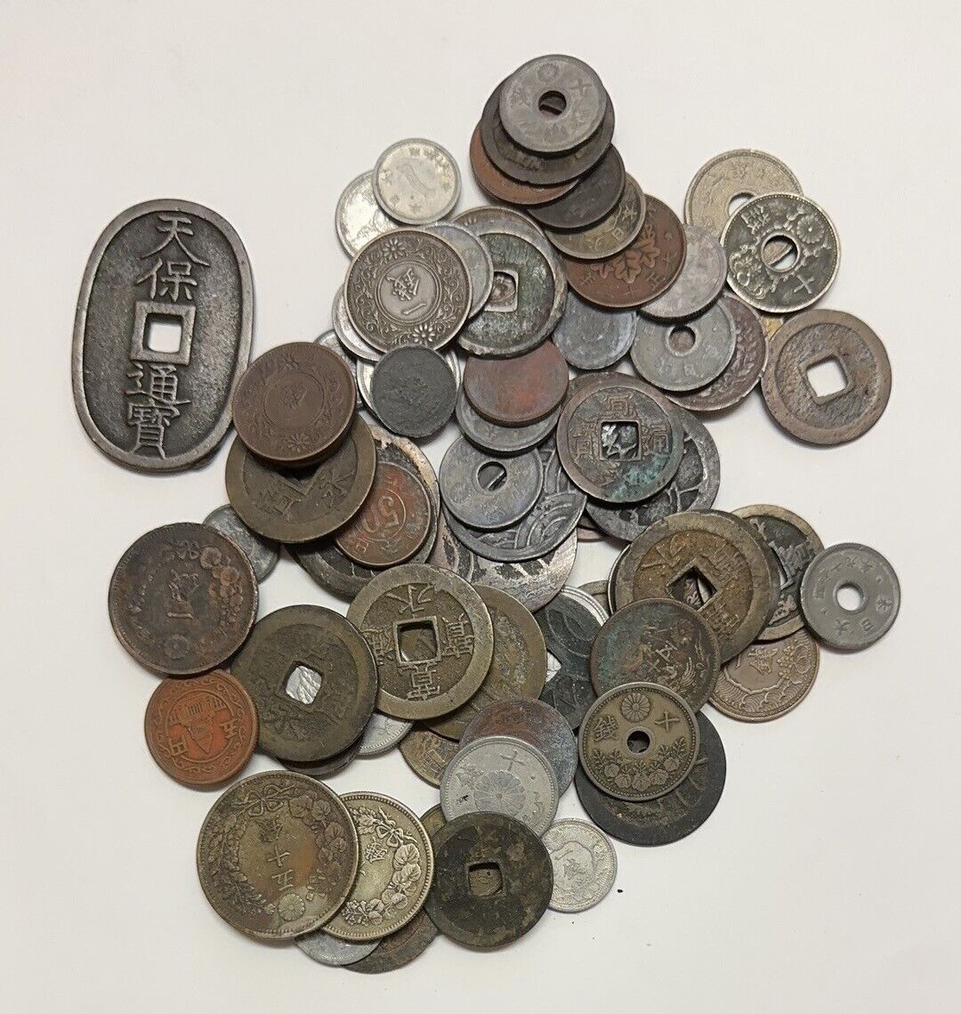 Antique Japanese Coins Lot from Different period of  Japan aleast 170g each lot