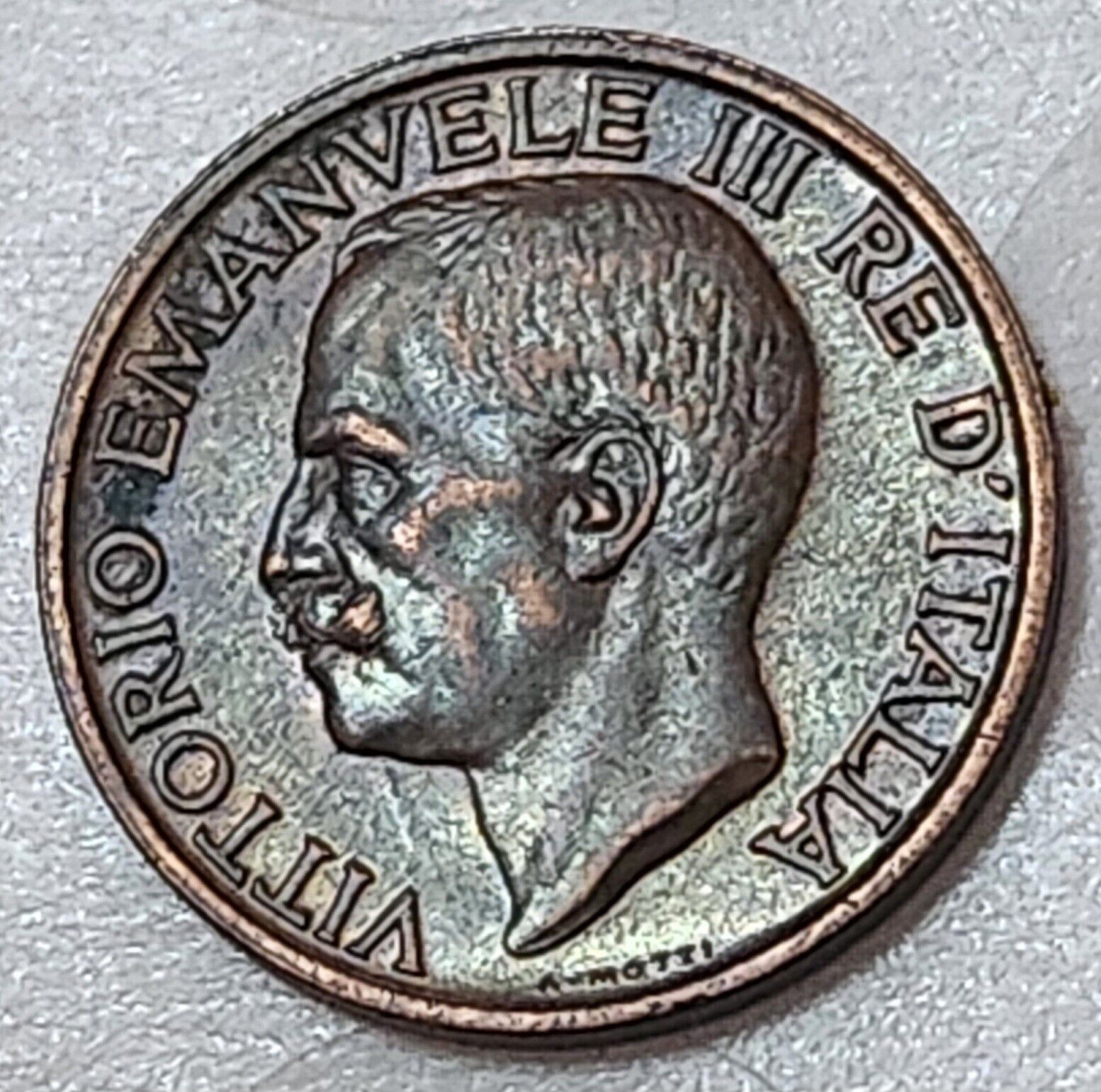 ITALY 🇮🇹 TEN (10) CENTESIMI COIN 1919 R (KING VITTORIO EMANUELE III)