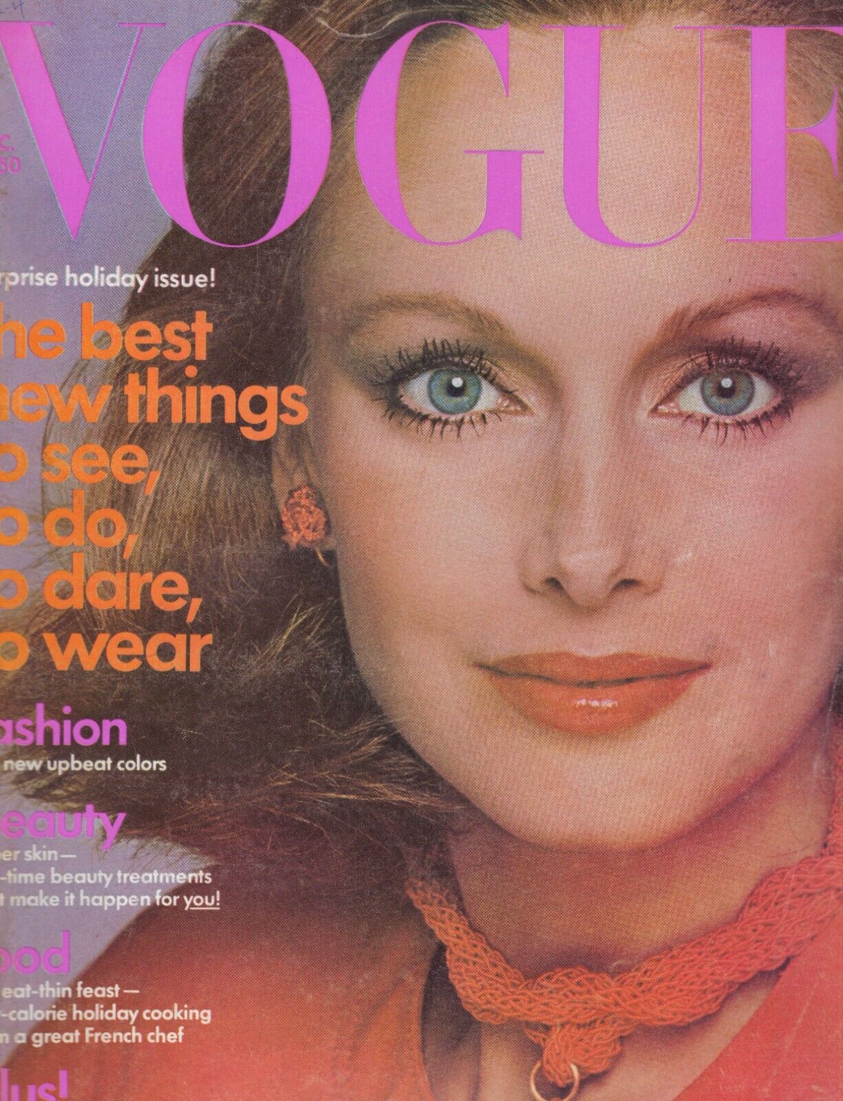 1975 Vogue Fashion Magazine Karen Graham Isabelle Adjani Gelsey Kirkland 1970s