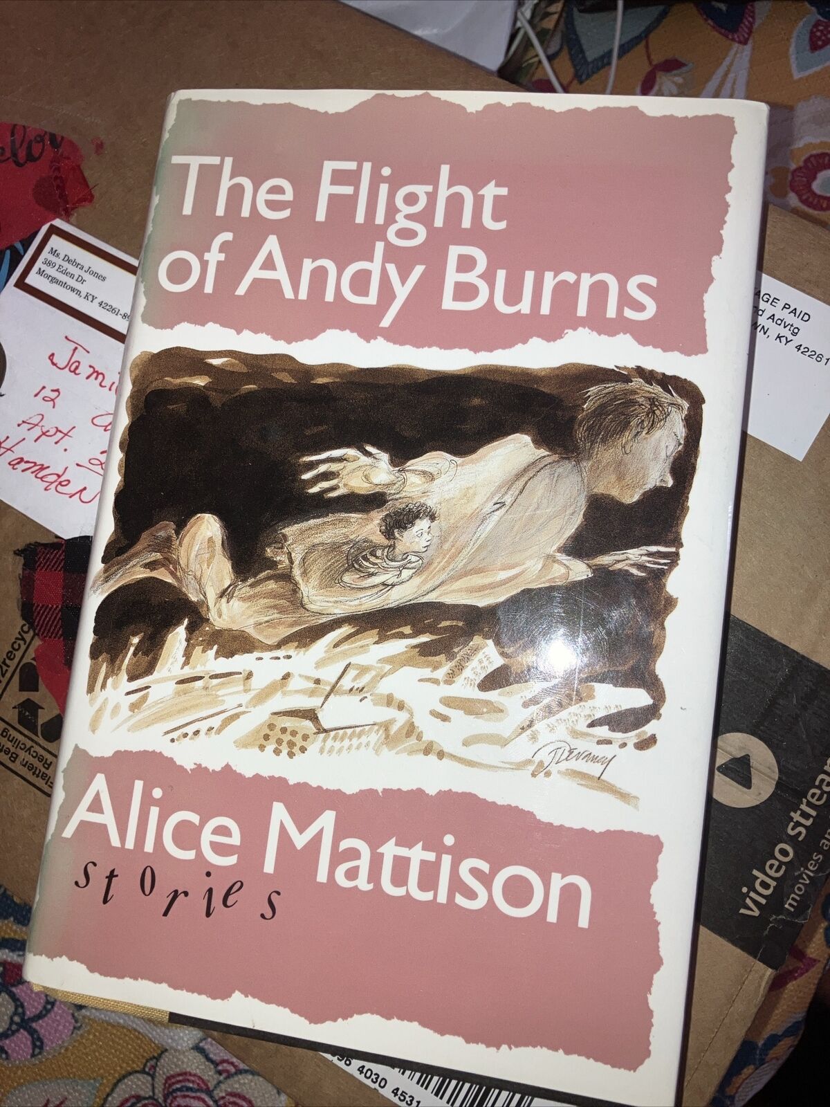 “The Flight of Andy Burns” Signed by Alice Mattison, 1993 Willam 1st Ed HC/DJ BN