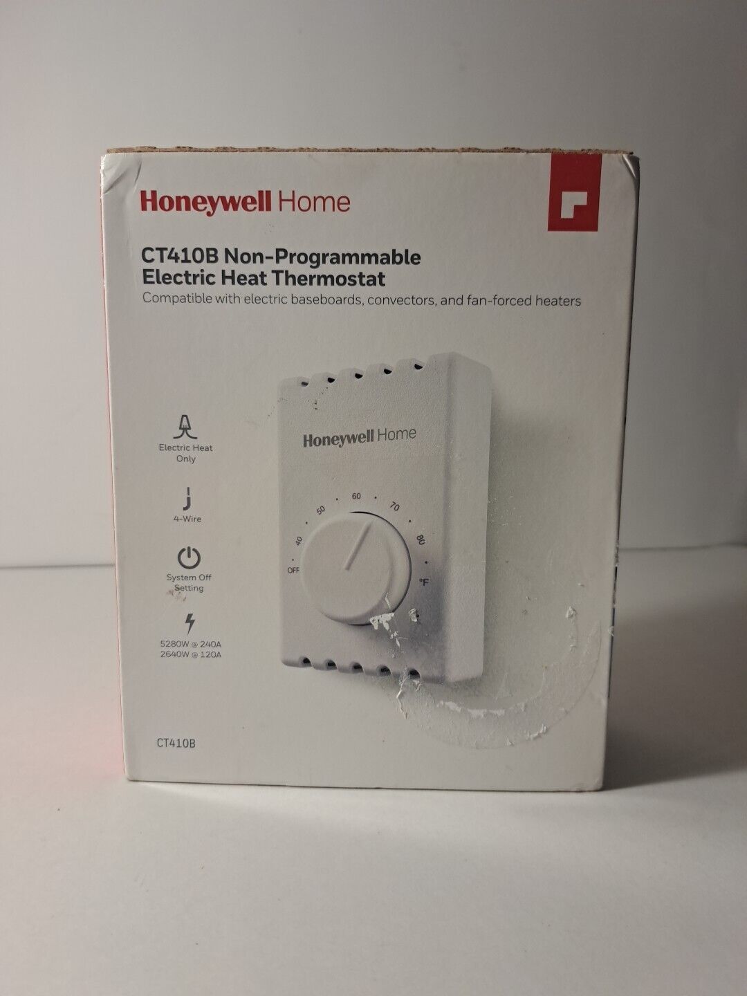 Honeywell Home Ct410b Eletric Heat Thermostat 1 PART Missing 
