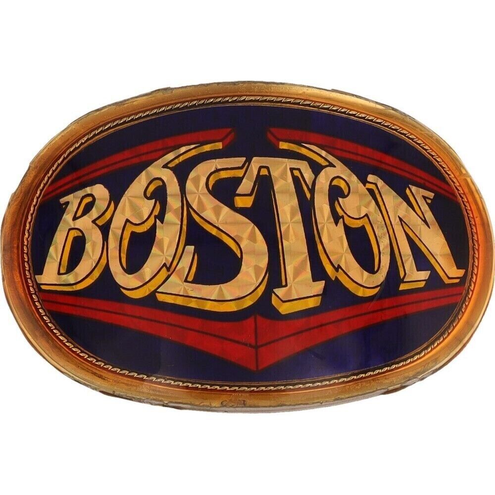 Boston Aucoin Pacifica Rock Roll Music Hippie Band 1970s Vintage Belt Buckle