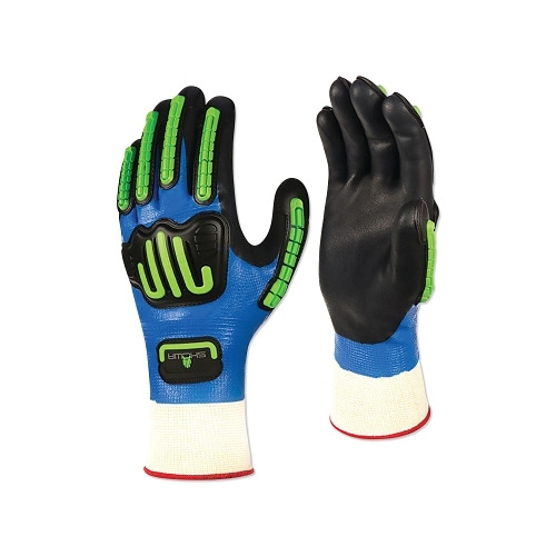 Showa 377-Ip Impact Protection Nitrile/Nitrile Foam Coated Gloves, 10/Xx-Large