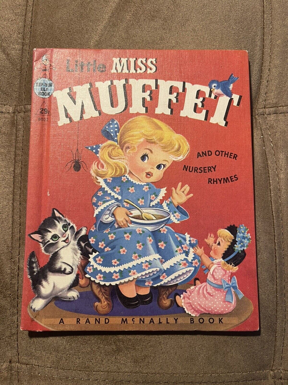 Vintage 1956 Tip-Top Elf Book Little Miss Muffet and Other Nursery Rhymes