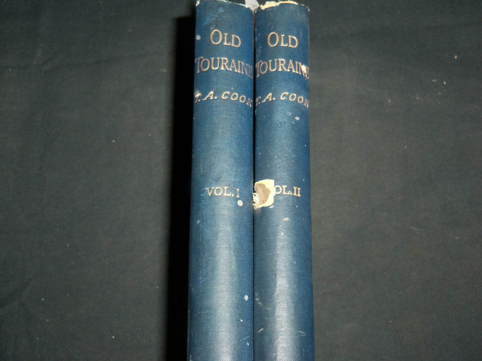 1898 OLD TOURAINE BY T. A. COOK SET OF 2 VOLUMES - THIRD EDITION - KD 6740
