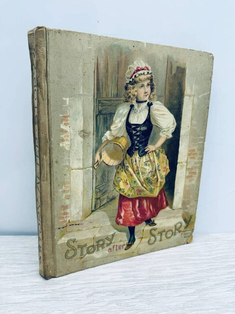 Story After Story (c.1890) Antique Children\'s Book Illustrated
