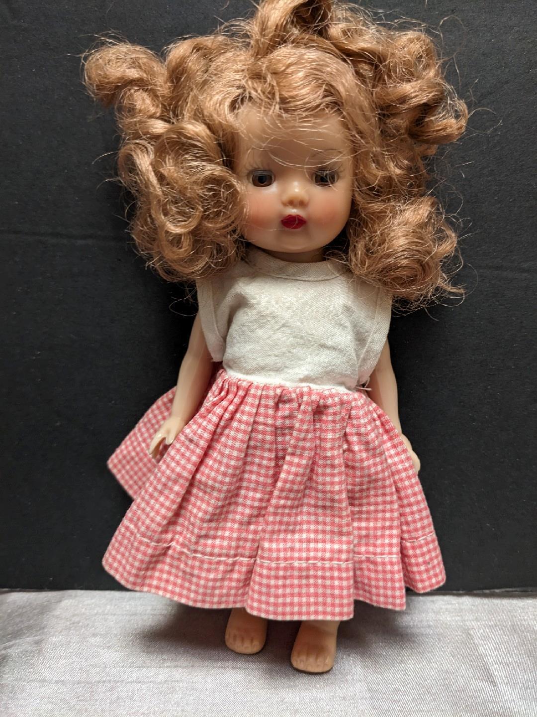 Vintage Muffie by Nancy Ann Doll Massive Curls Root Beer Eyes