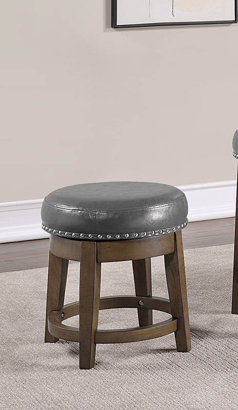 NEW Grey PU Button Tufted Wooden Swivel Counter / Bar Stool 1F1864 1F1865 1F1866
