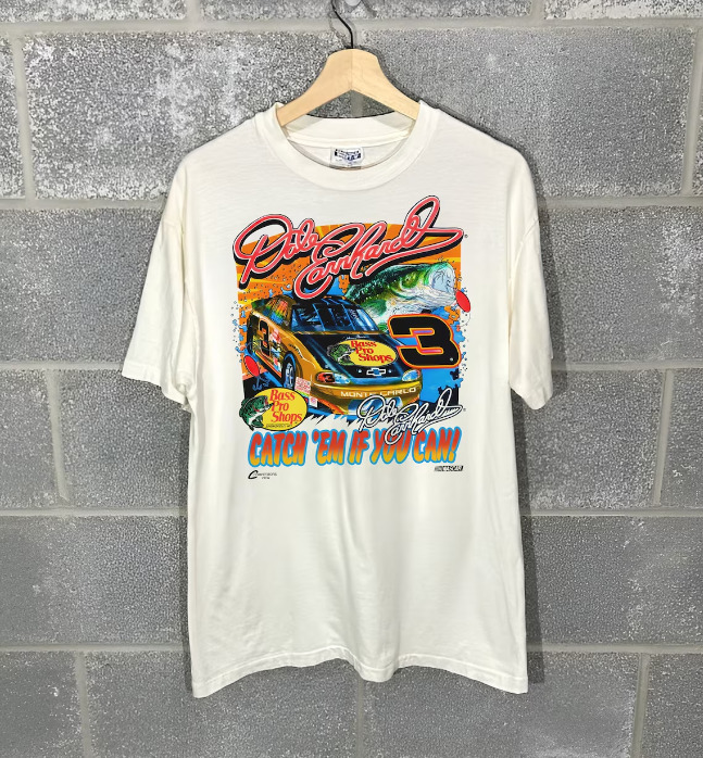 Vintage 90s Dale Earnhardt Catch Nascar Racing T-Shirt, Dale Earnhardt Shirt