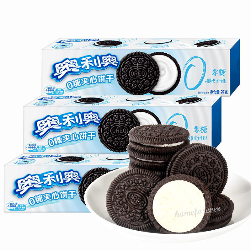 5 Boxes Oreo SUGAR FREE Biscuits Cookies Casual Snack 奥利奥0糖夹心饼干