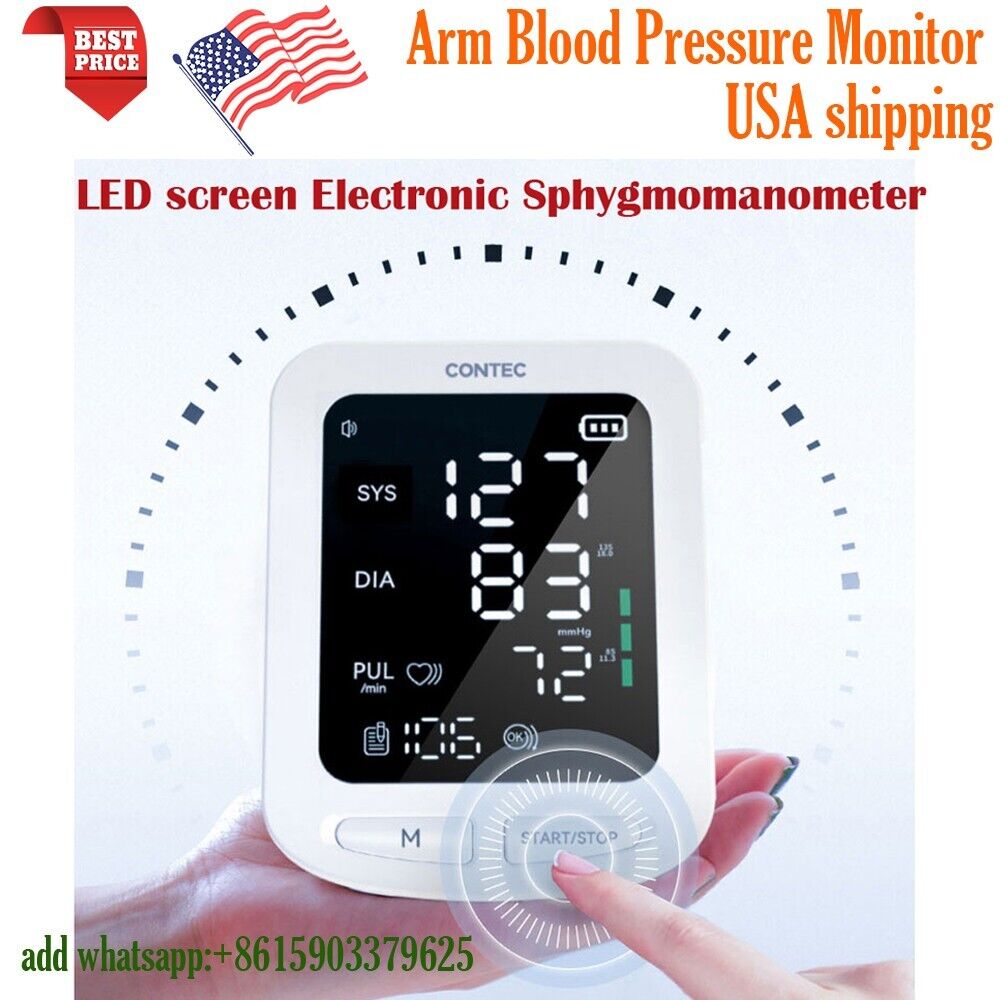 LED Digital Wrist Blood Pressure Monitor BP Cuff Gauge Automatic Machine Tester