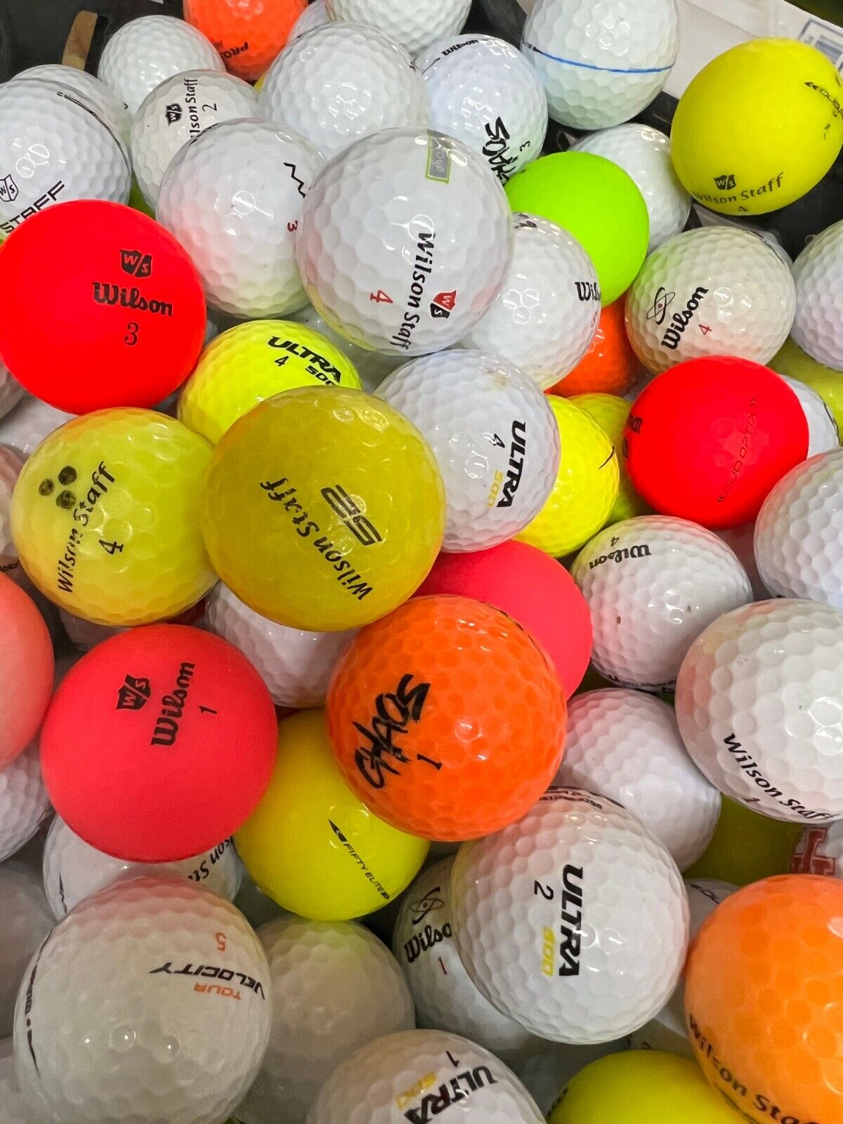 100 Wilson Near Mint AAAA Used Golf Balls