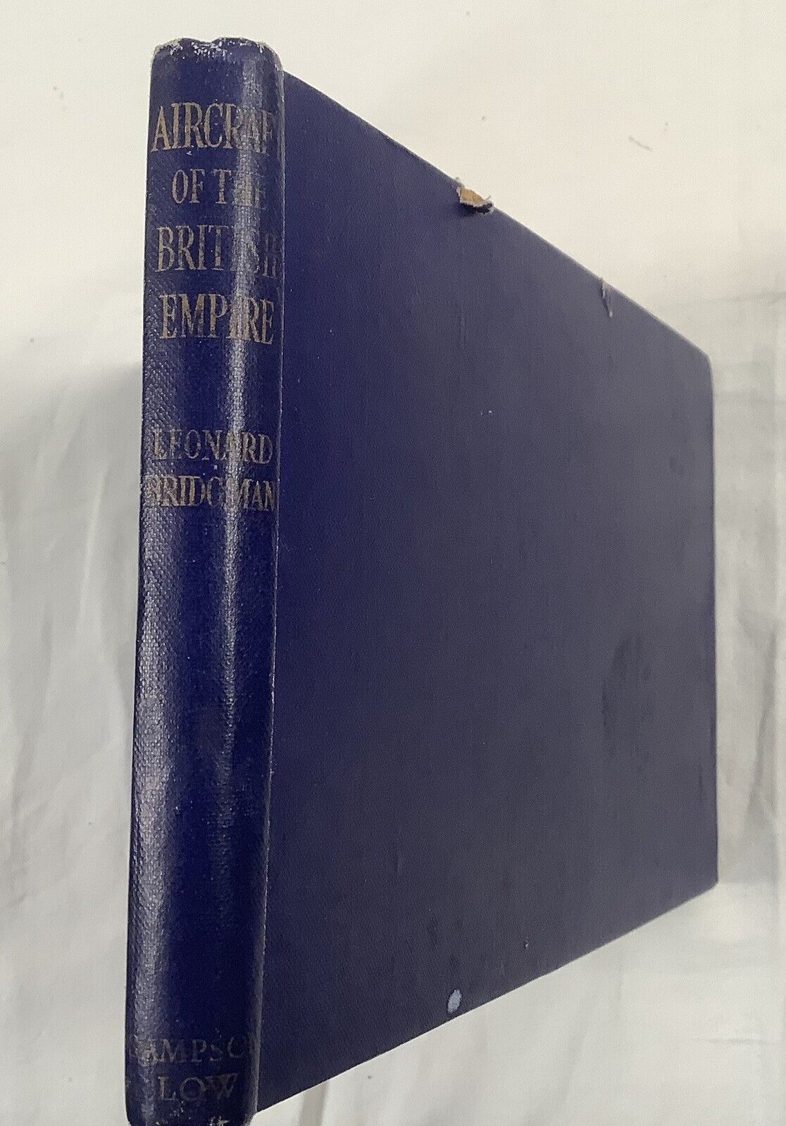AIRCRAFT OF THE BRITISH EMPIRE 1940 5th Edition Antique Book By Leonard Bridgman