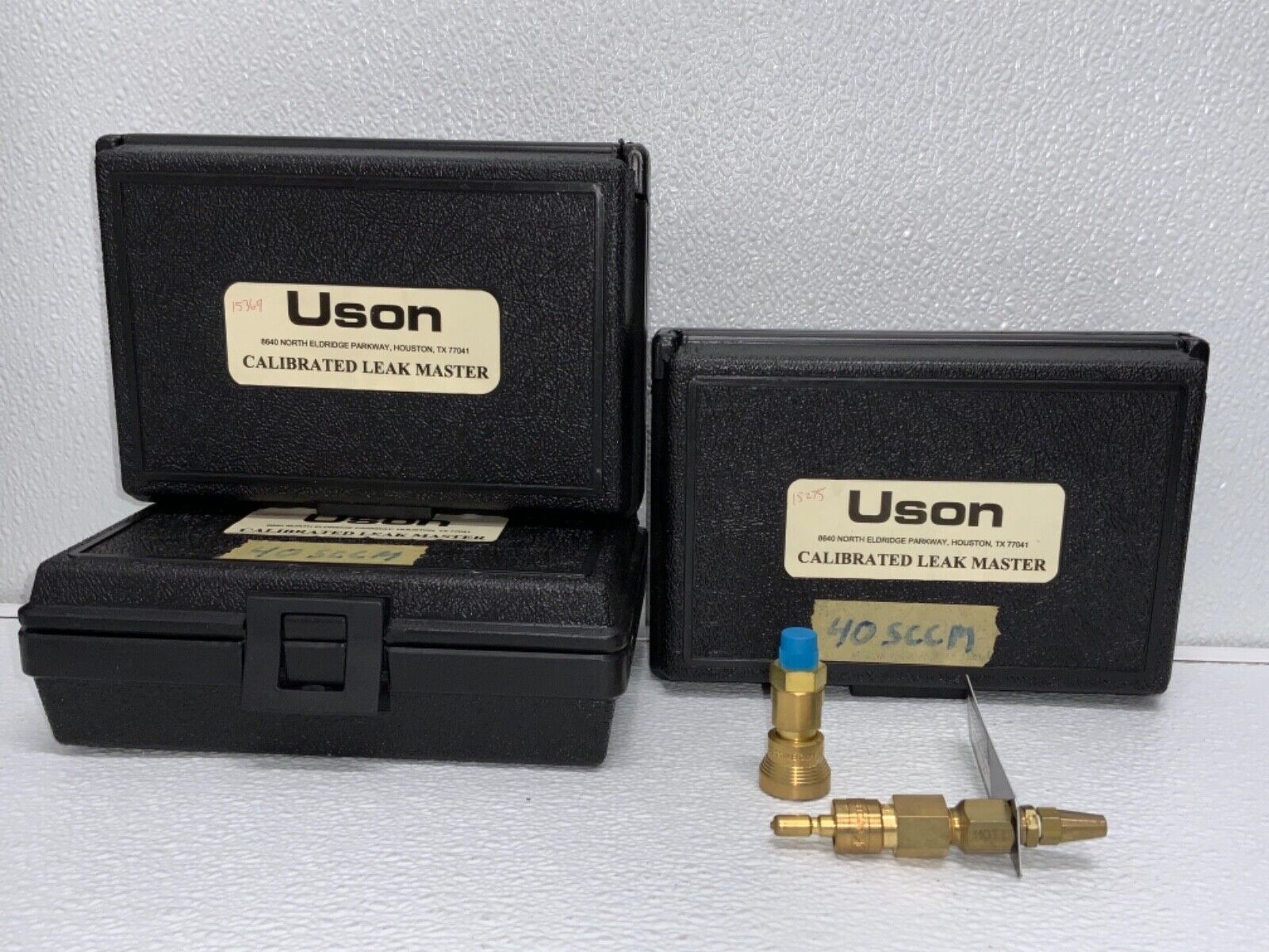Uson Calibrated Master Leak Tester Detector 40 SCCM 35 KPA Lot of 3 52D