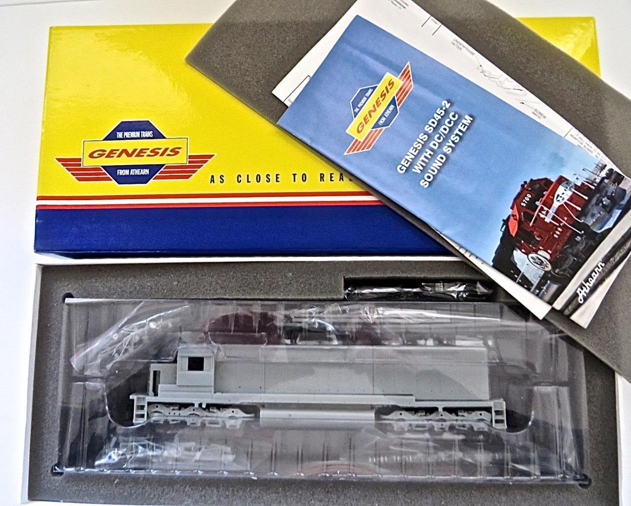 Athearn Genesis G67152 Undecorated SD-45-2 Large Anti-climber DCC SOUND