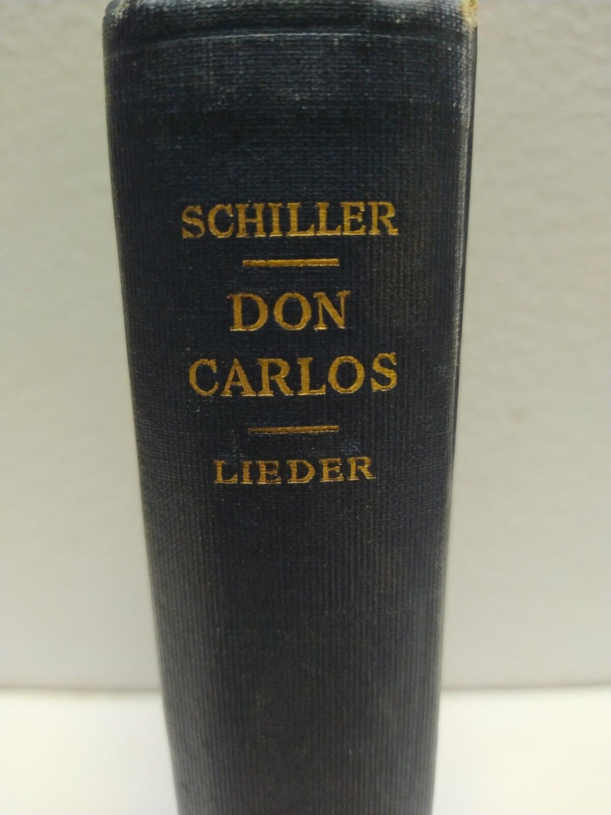 Schiller Don Carlos 1912 HC book Oxford German series infant von Spanien Gold