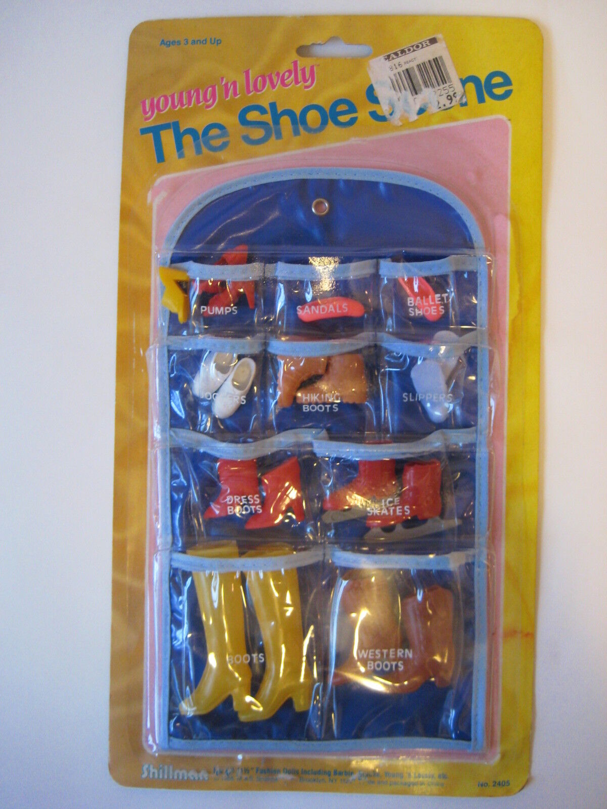 vtg 1985 Young n Lovely SHOE SCENE retro barbie doll Shillman cowboy boot skate