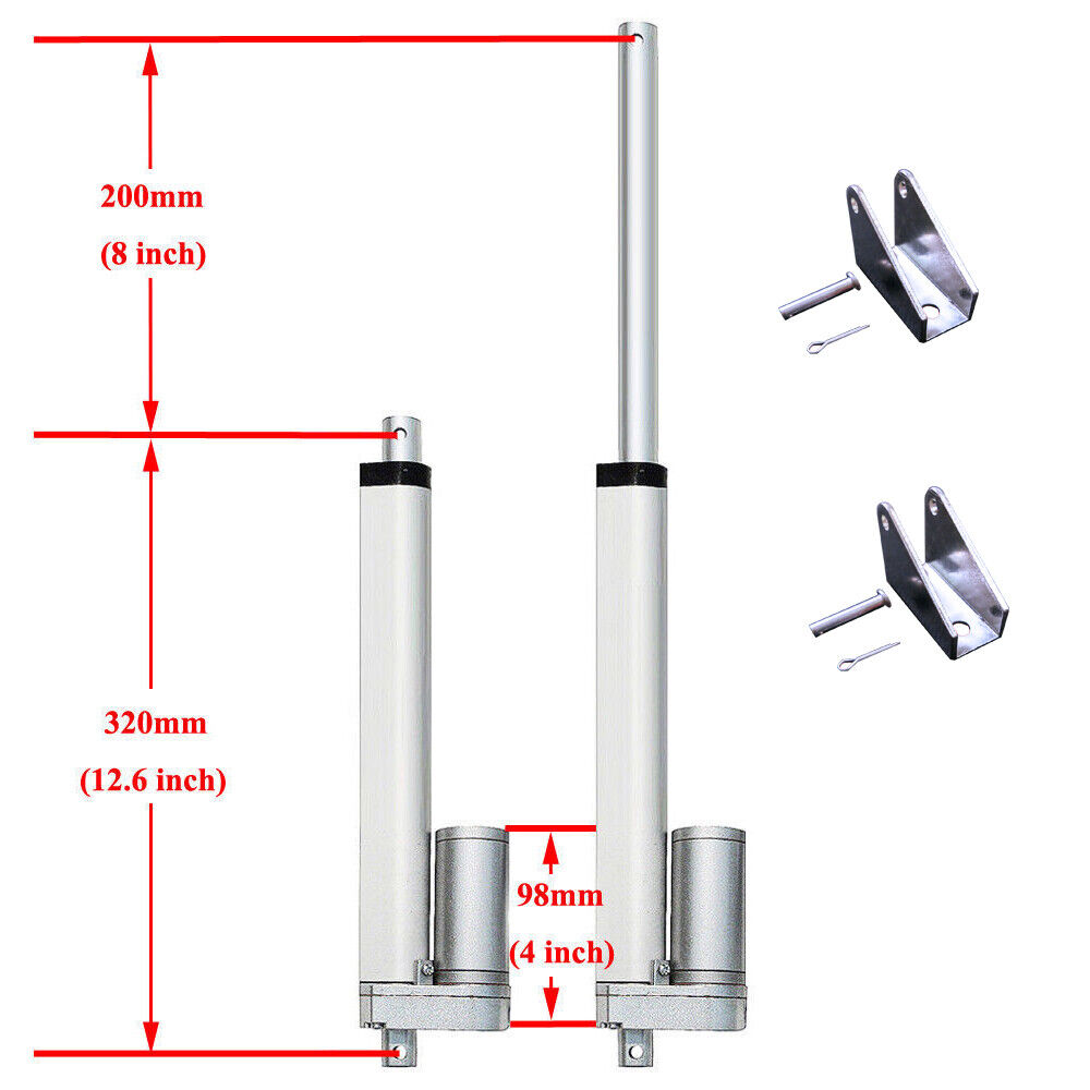 US Heavy Duty Electric 50-450mm DC12V Linear Actuator Motor for RV Auto Car Lift