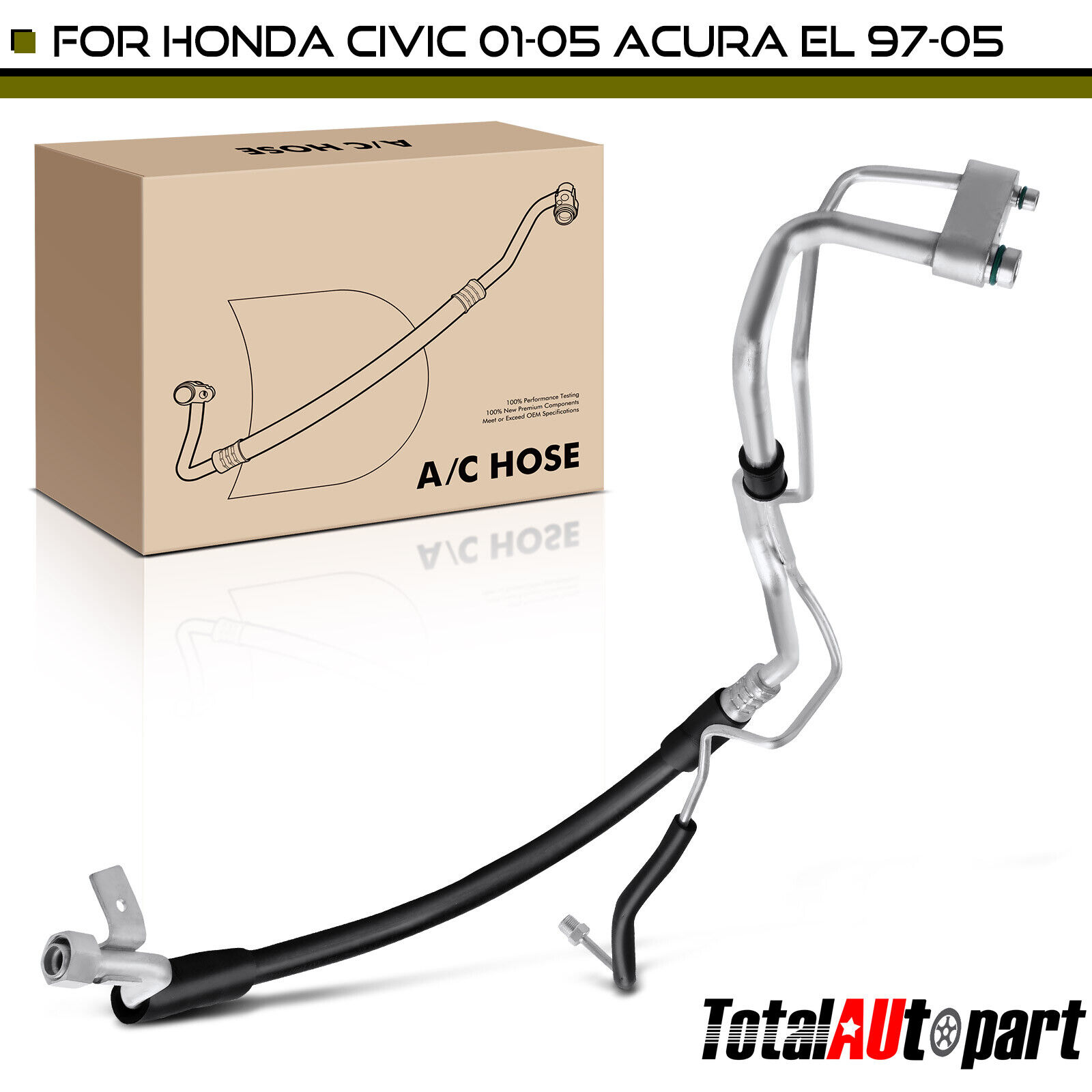 AC A/C Suction and Liquid Line Hose Assembly for Honda Civic 2001-2005 Acura EL