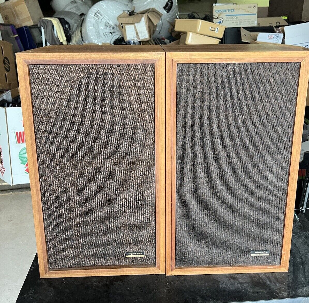 Vintage 1970\'s Realistic OPTIMUS-5 Speakers Pair