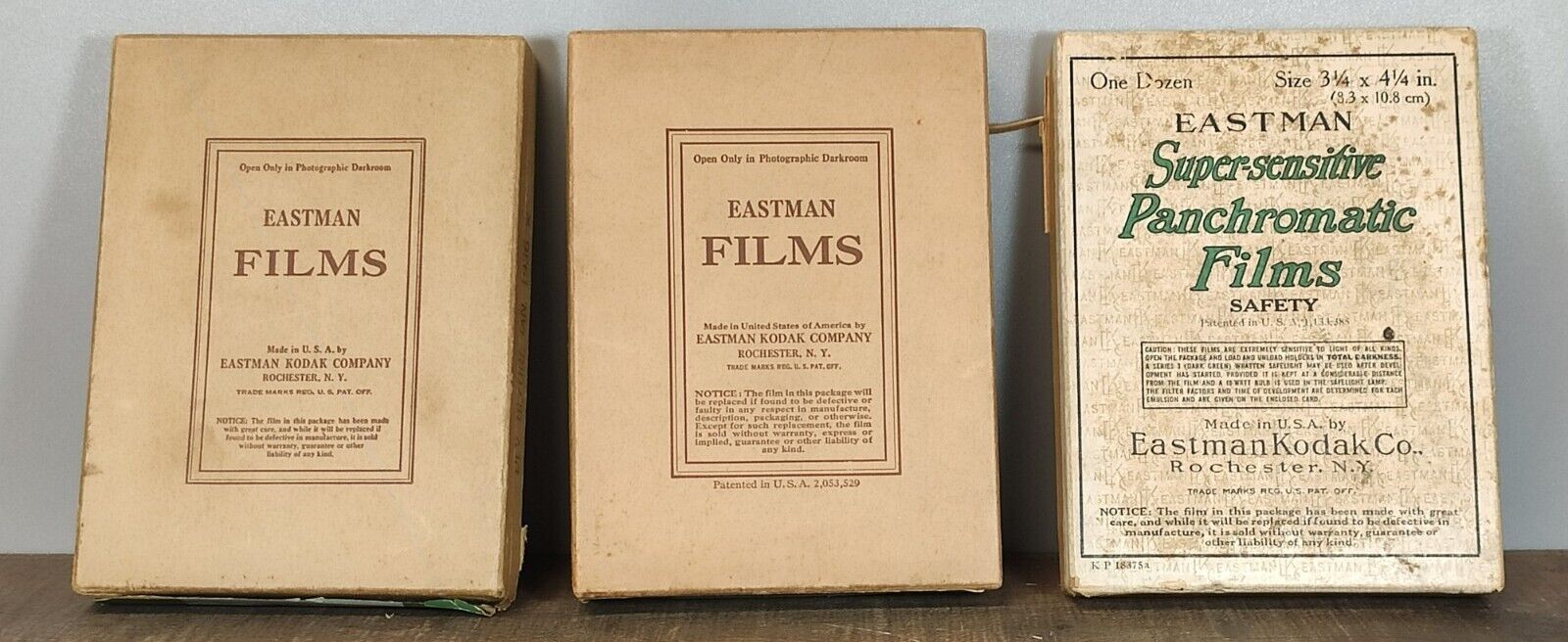 Vintage Eastman Films 1933-42 Expired Opened Box 3¼\