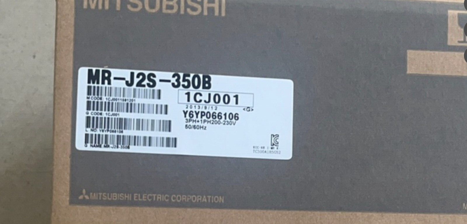 New Mitsubishi AC Servo Amplifier Mitsubishi MR-J2S-350B MRJ2S350B 