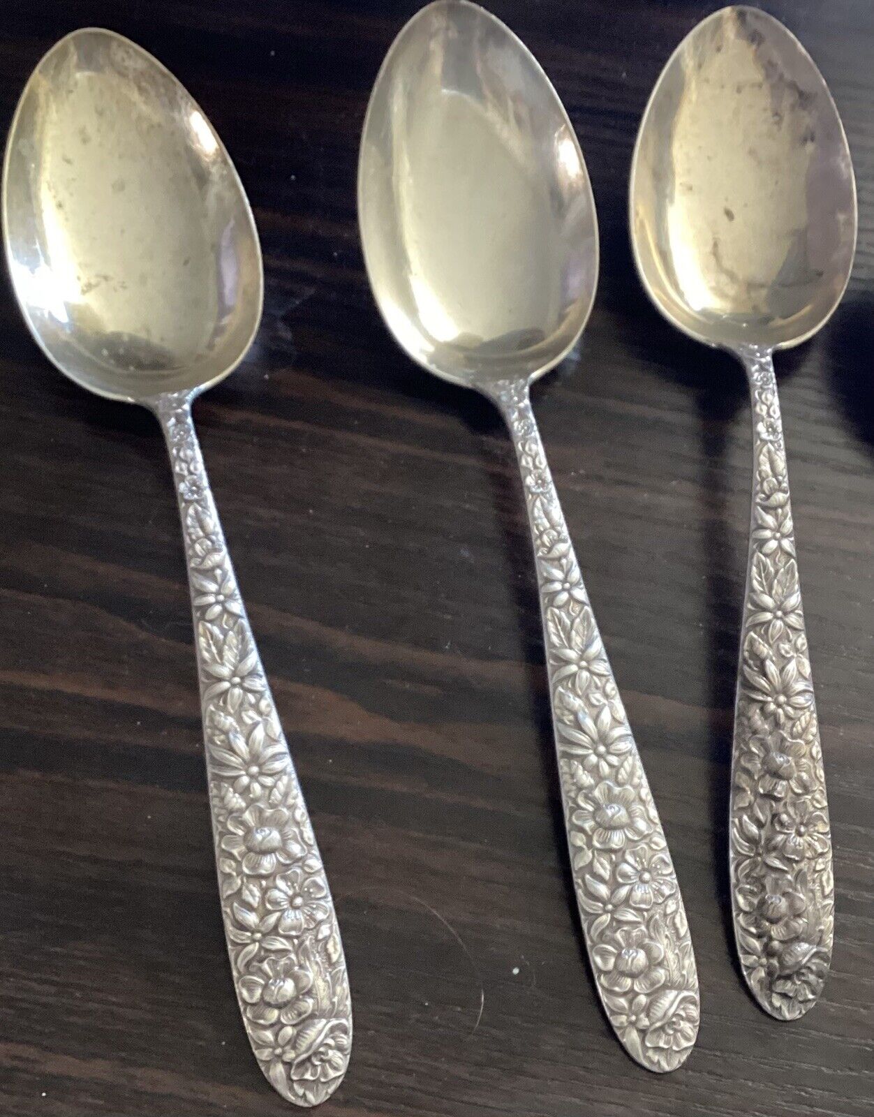 Vintage Manchester Sterling Silver 1933 Serving Spoons