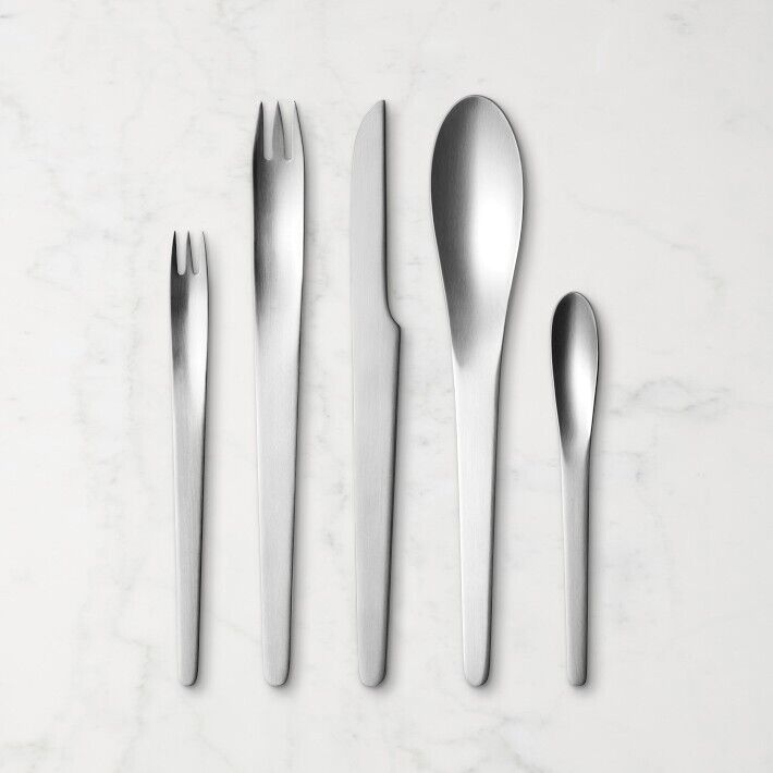 Arne Jacobsen by Georg Jensen Stainless Steel Place Setting 5 Piece -New In Box