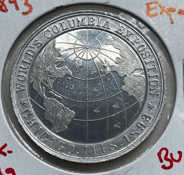 1893 Columbian Expo World Globe So Called Dollar HK-219 - Ohio Stone & Mineral