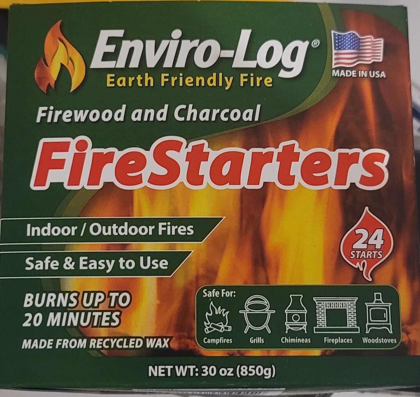 Enviro Log Fire Starter - 24 Count