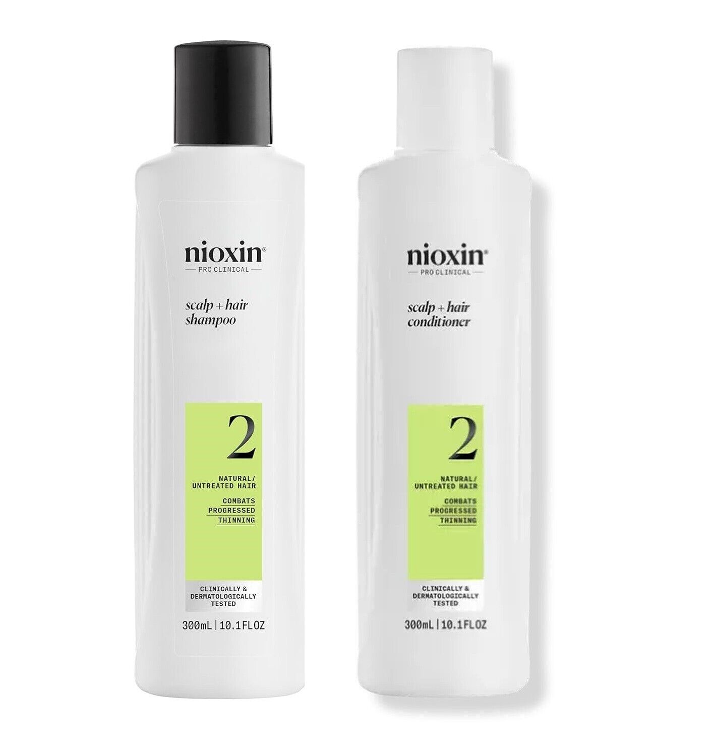 Nioxin System #2 Duo Set (Shampoo and Scalp Therapy Conditioner), 10.1 oz