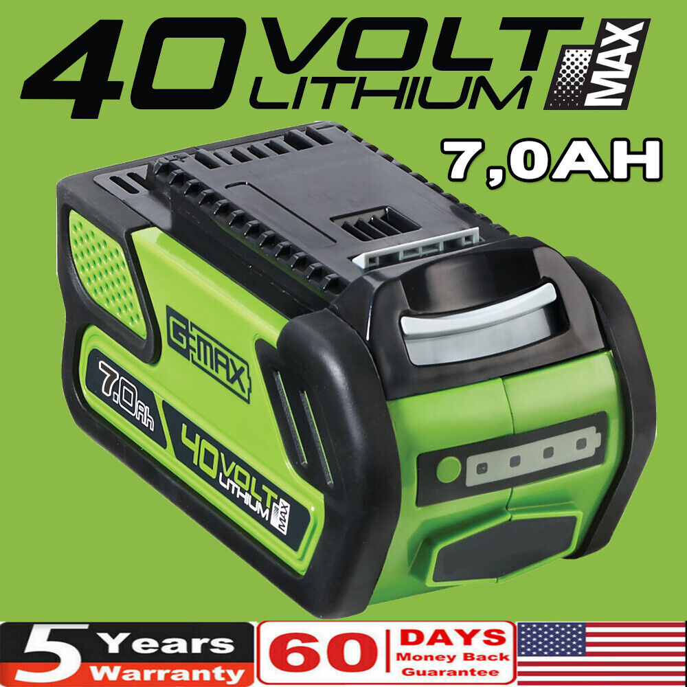 40V For Greenworks 2901319 G-MAX 7Ah Lithium Battery 29472 29462 20202 29252 US