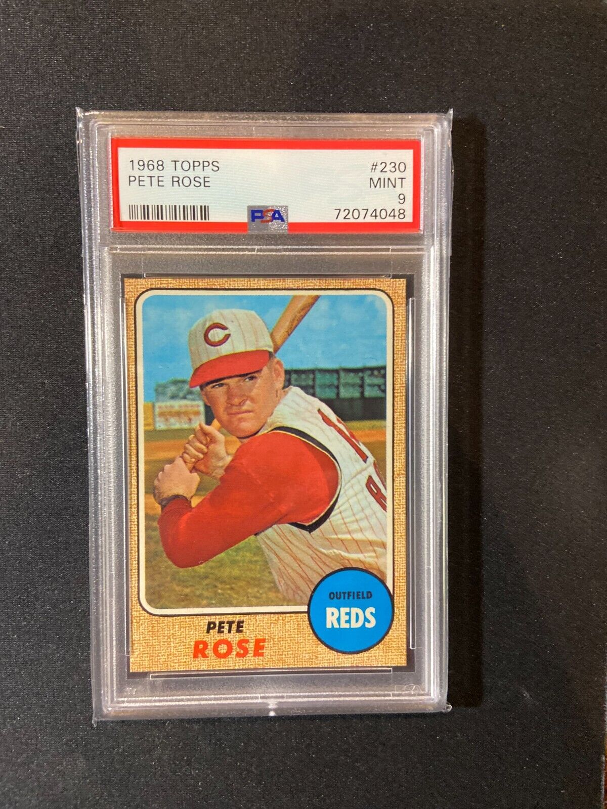 1968 Topps #230 Pete Rose grADED  9 near perfect
