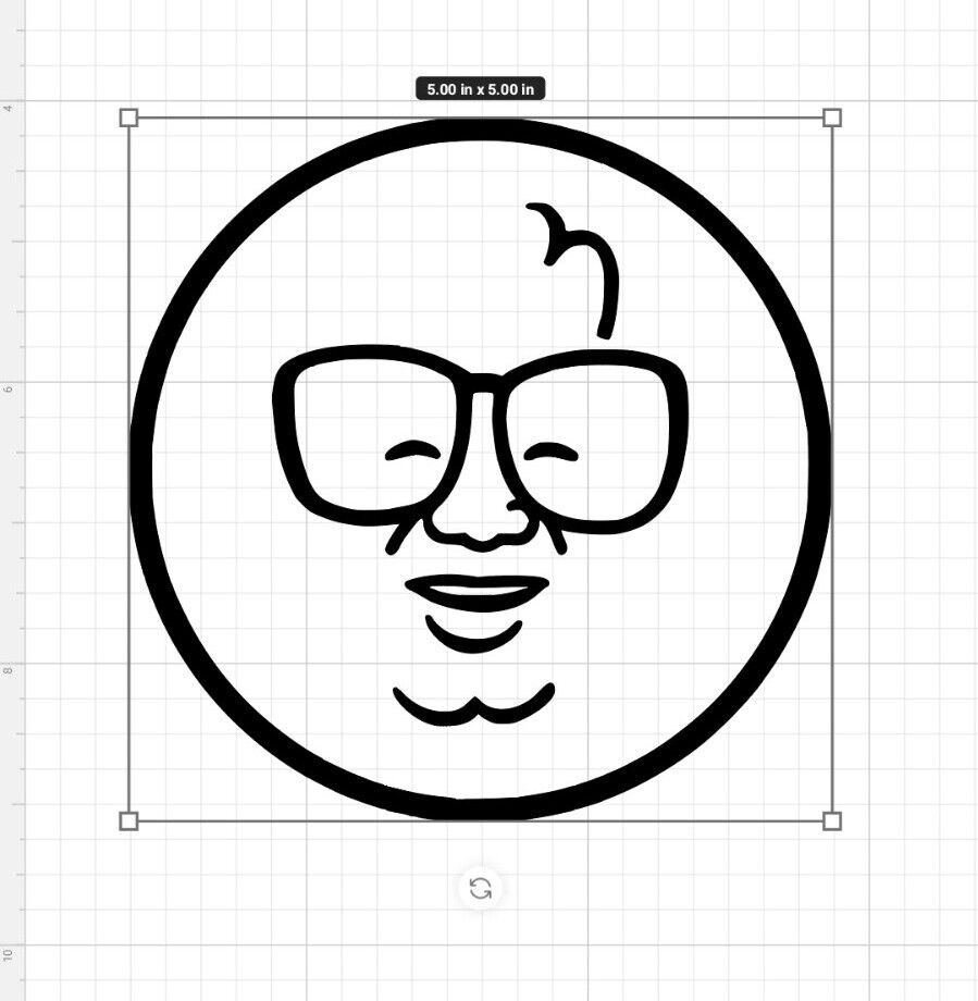 Harry Caray - Chicago Cubs Round Diecut Vinyl Decal/Sticker Large - 5 Inches