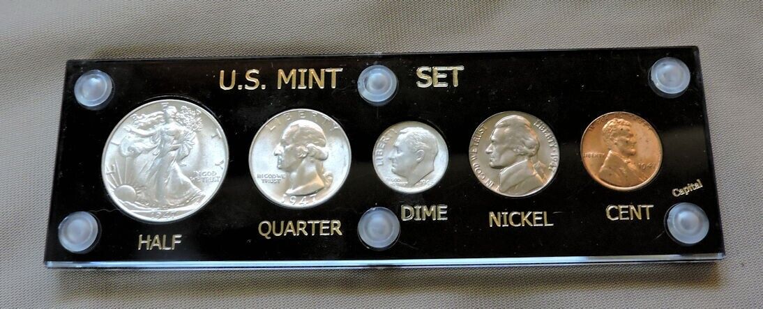 1947  P SILVER UNCIRCULATED  MINT SET-CHOICE ++