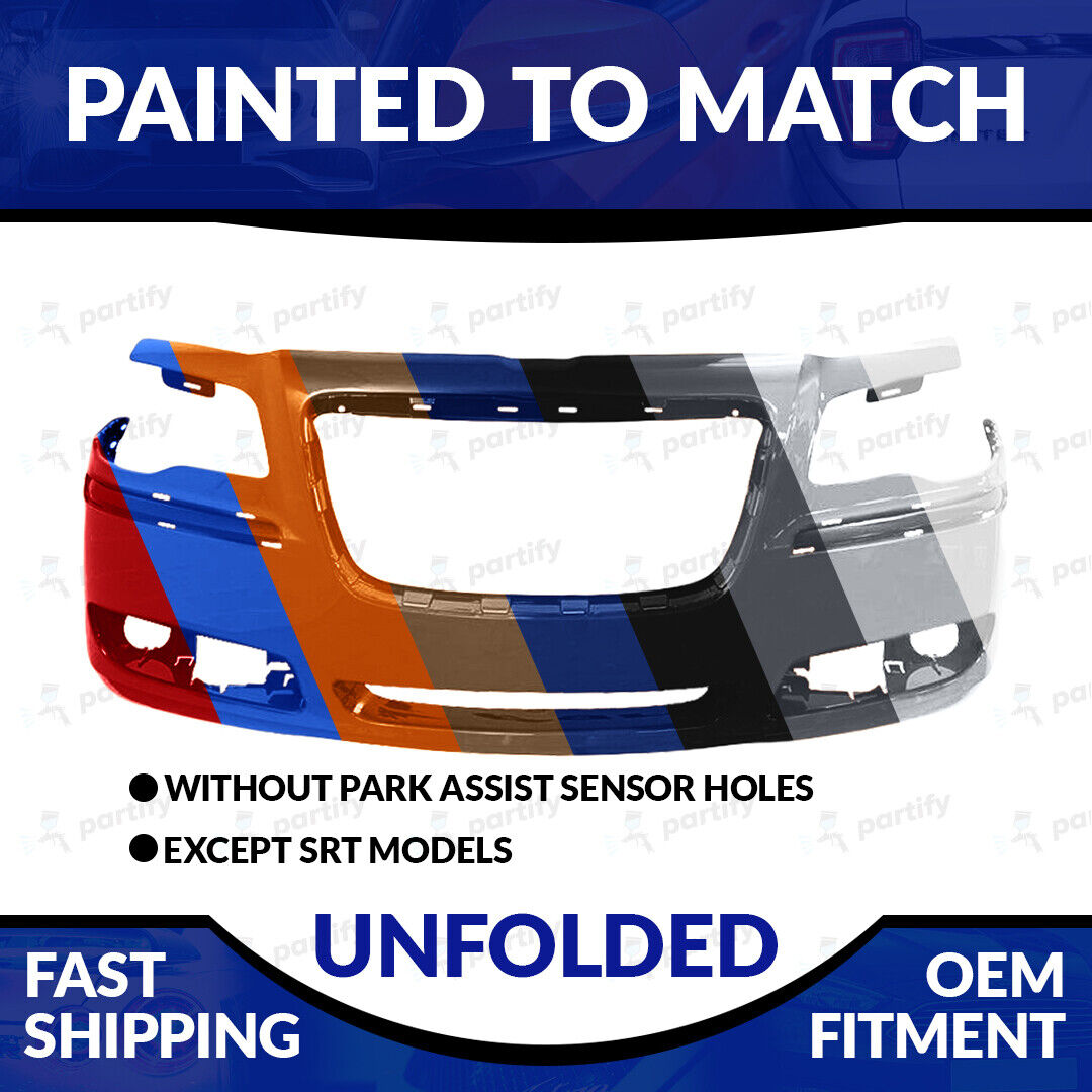 NEW Painted To Match Unfolded Front Bumper For 2011 2012 2013 2014 Chrysler 300