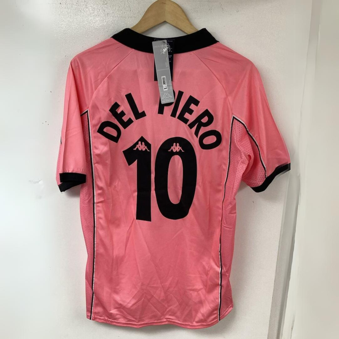 Juventus 1997-98 Away Del Piero #10 Pink Retro Jersey