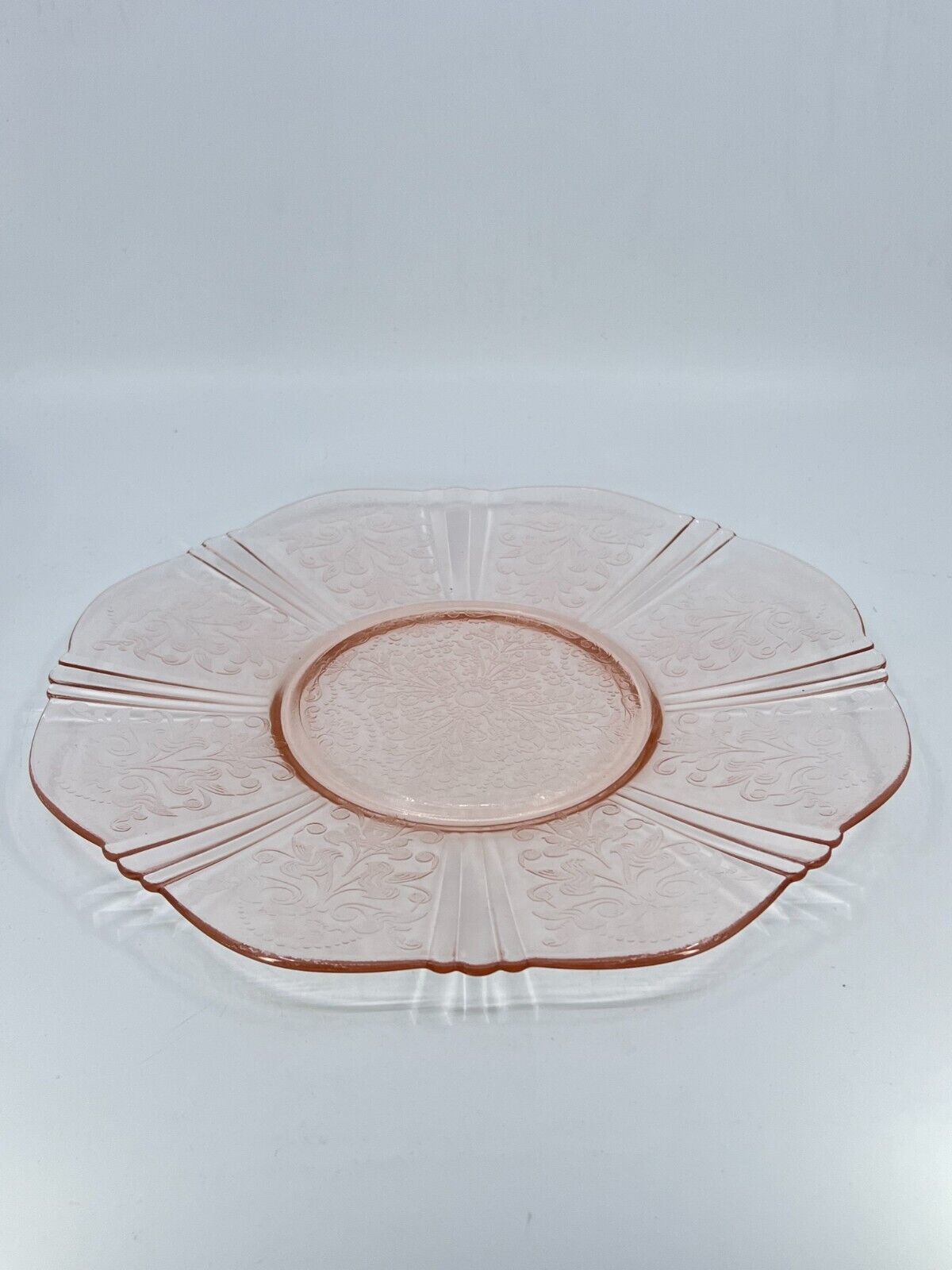 Macbeth-Evans Glass Co American Sweetheart Pink Depression Glass Salver Plate