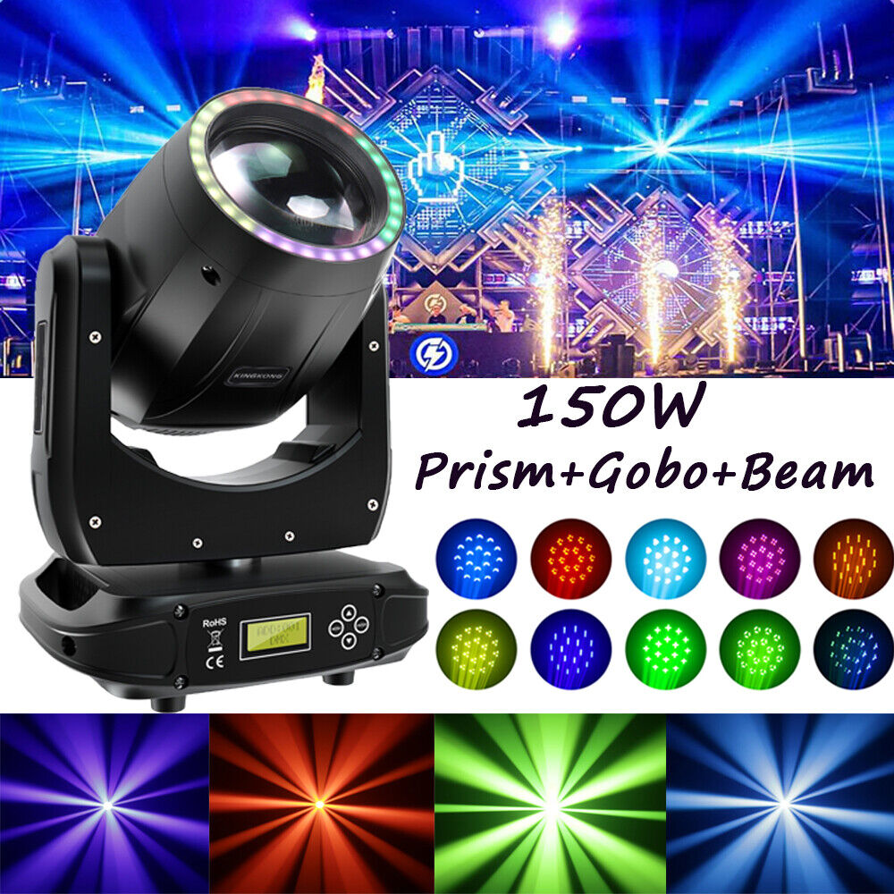200W 6+12Prism Stage Lighting Moving Head Beam GOBO Effect Light DJ Party Lights