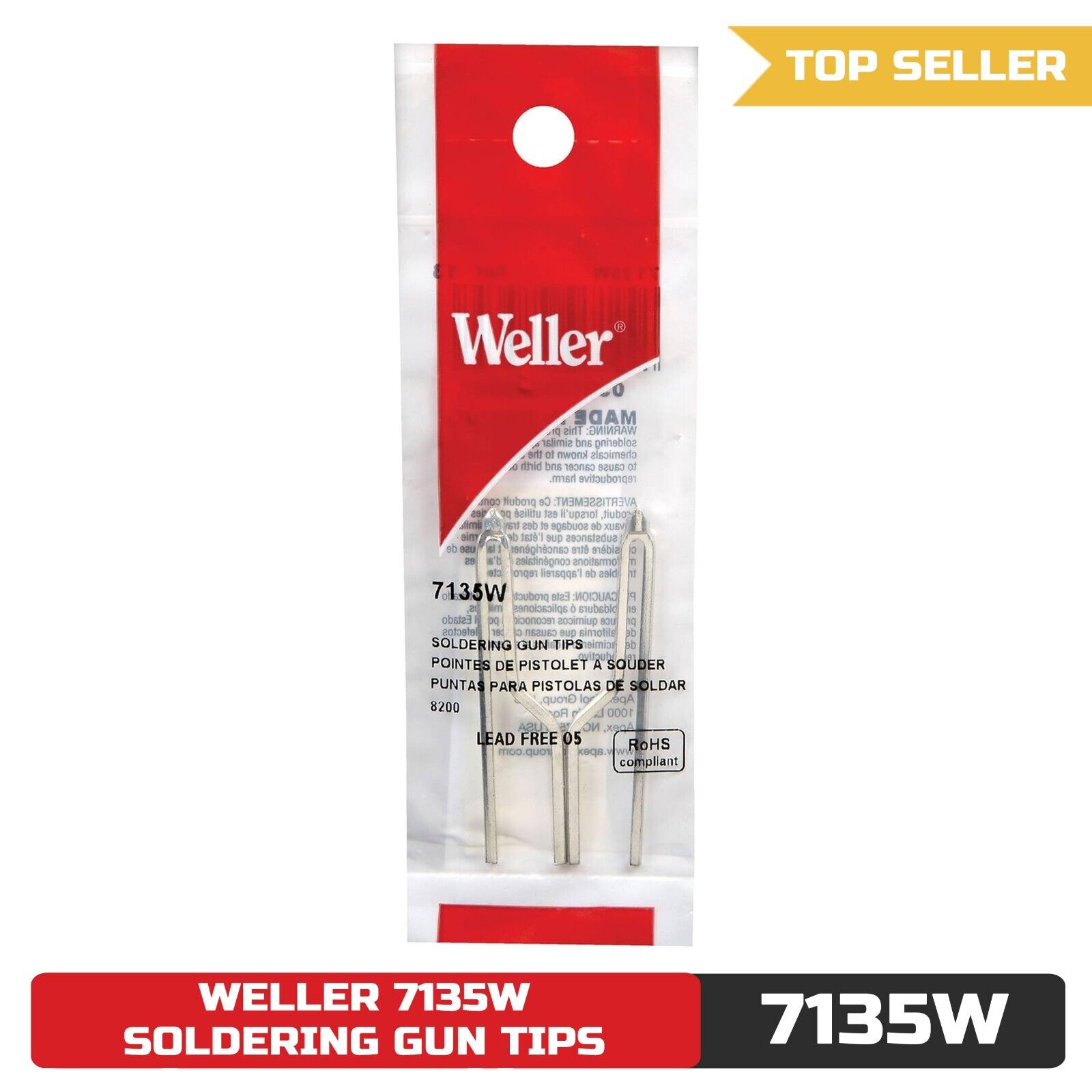 Weller 7135W Soldering Tips,For 8200 & 8200PK Guns